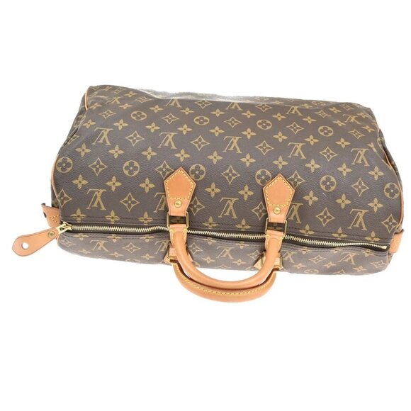 LOUIS VUITTON Speedy 40 Travel Hand Bag Monogram Leather Brown - Picture 6 of 14